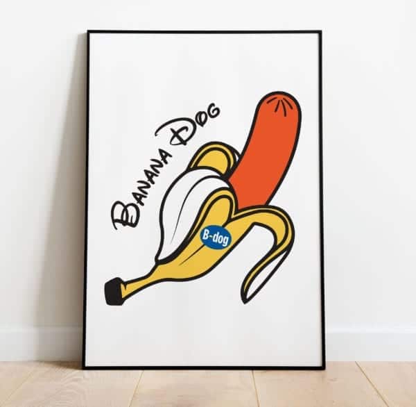 Banana-Natural-Framed