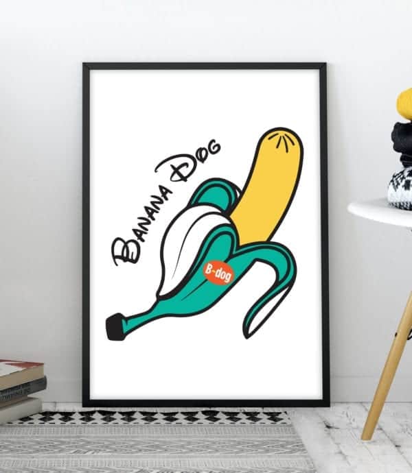Banana-Yellow-Green-Framed
